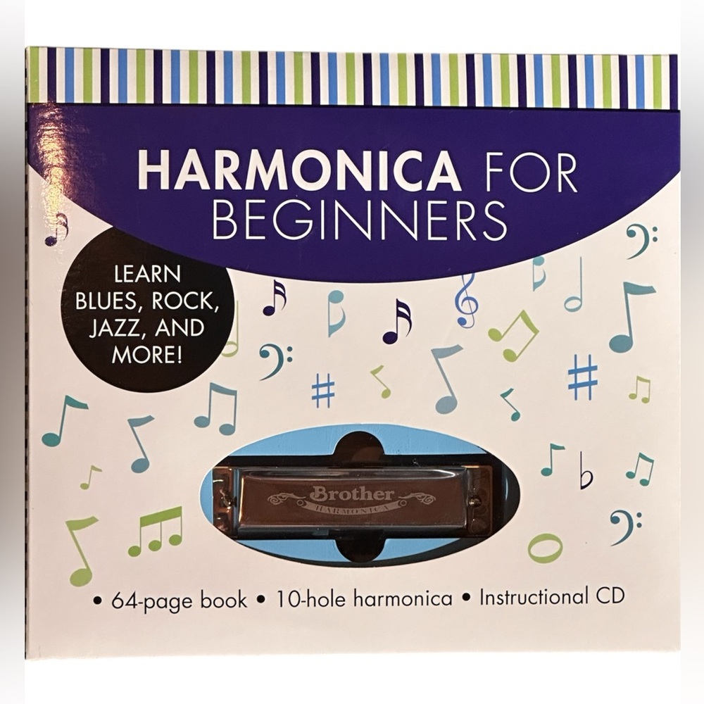 Brother Harmonica For Beginners Essentials Kit with Instructional CD